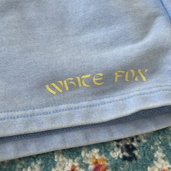 White Fox Angel Blue Graphic Sweatshirt and Shorts Set - Picture 5 of 7
